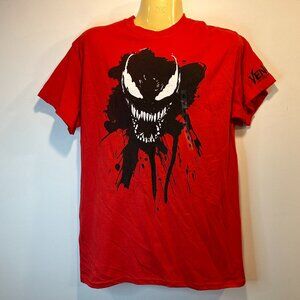 Marvel Venom Men's Red Cotton Graphic T-Shirt - Size Medium - NWT